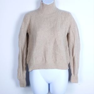 Theory 100% Cashmere Chunky Knit Turtleneck Sweater, Medium